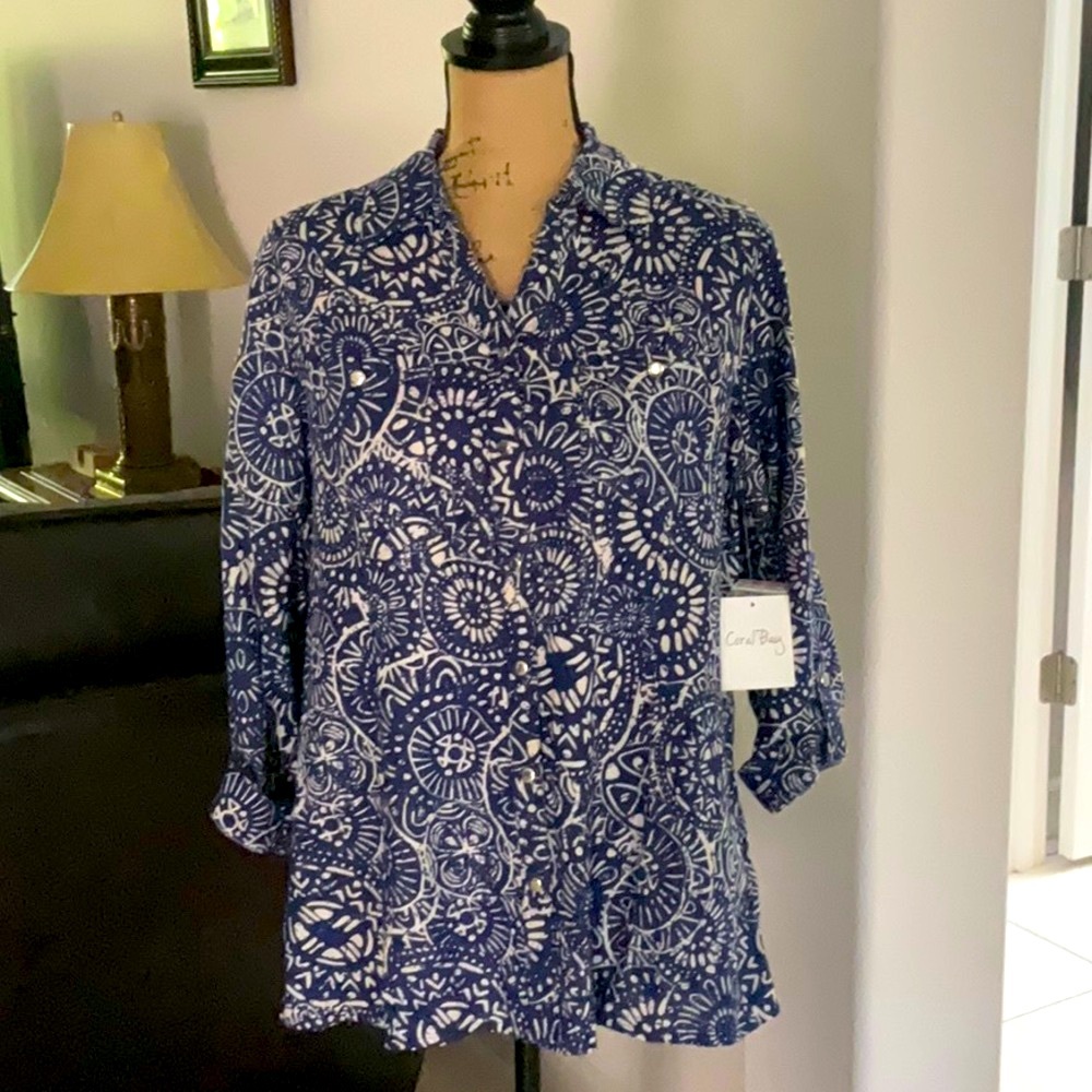 Coral Bay Shirt with Notched Collar